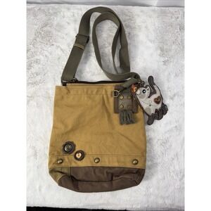 Chala Patch Crossbody Handbag Featuring Detachable  Dog shaped Keychain